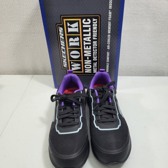 Skechers Niyla Work Black Composite Toe/Slip Resistance Sneakers Size 10 12825 - Picture 9 of 9